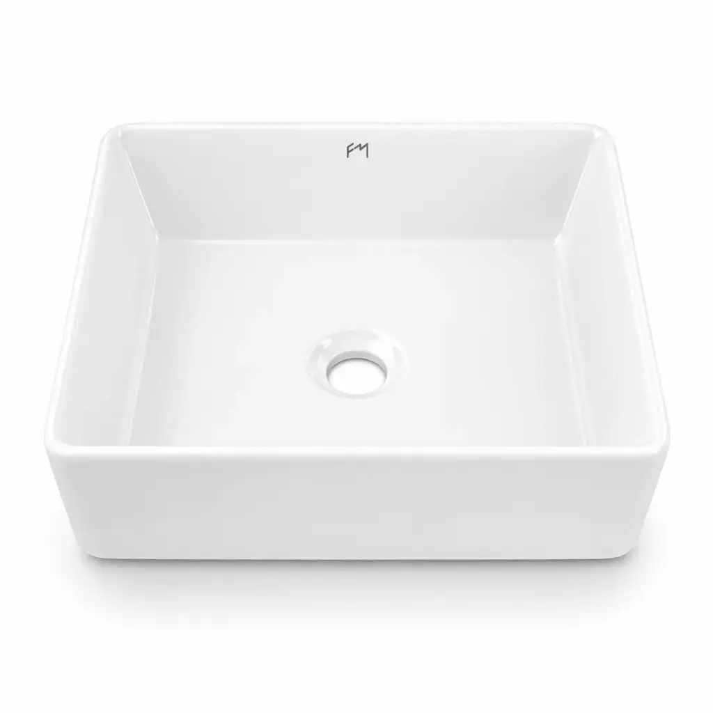 Lavamanos Rectangular Sobreponer 49x38x13cm Fermetal