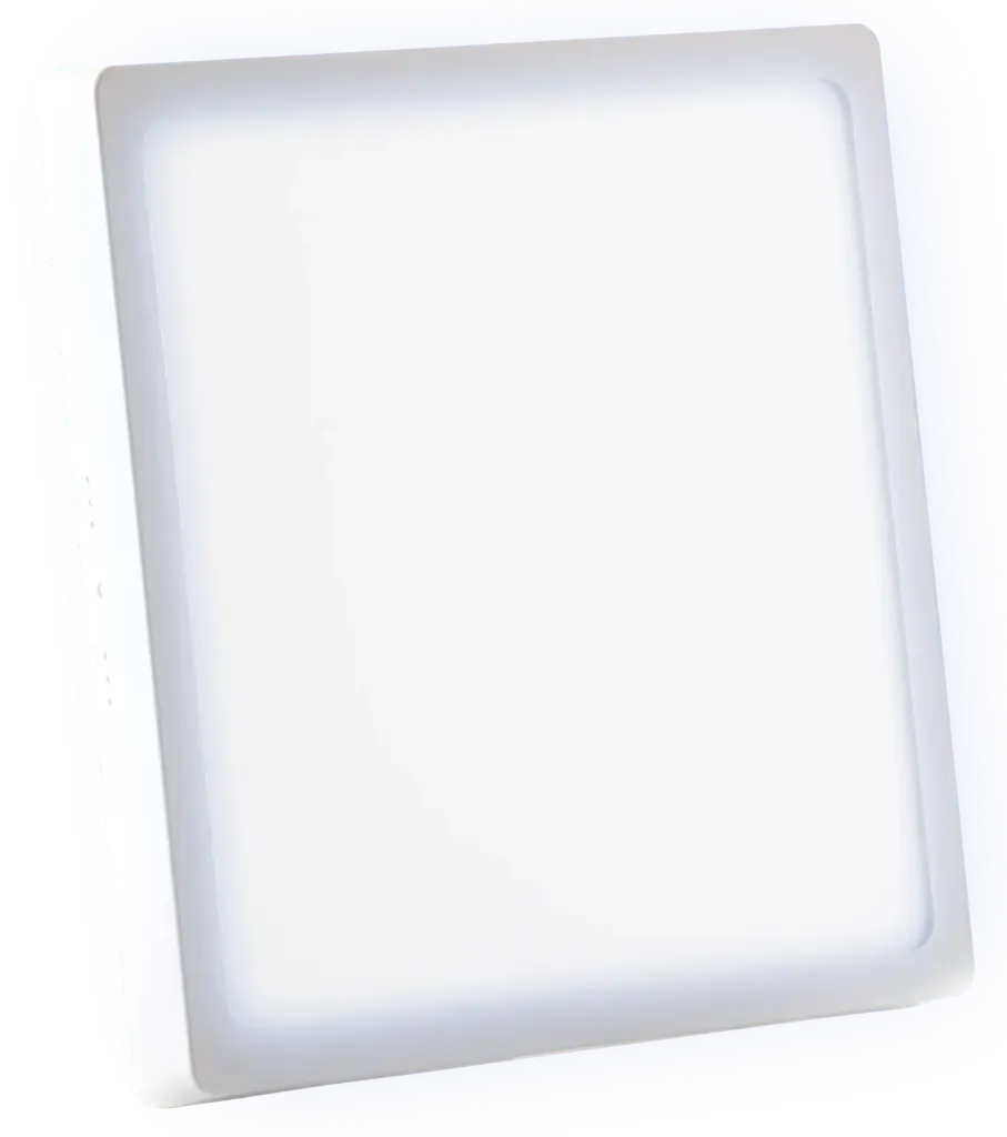 Panel Led Sobreponer Cuadrado 6500K 24w 10" Blanco Elite