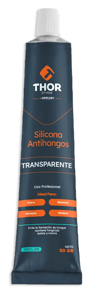 Silicona Transparente Antihongos 50g Thor
