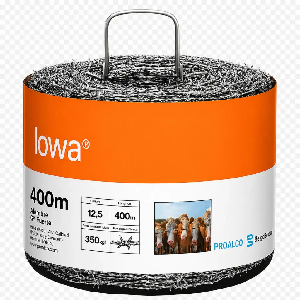 Alambre Púas Iowa Calibre 12.5 Proalco