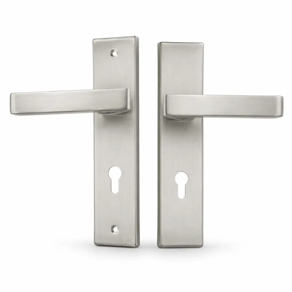 Manilla Escudo Largo Isla Acero Inox 260x62,5mm C/T Feh