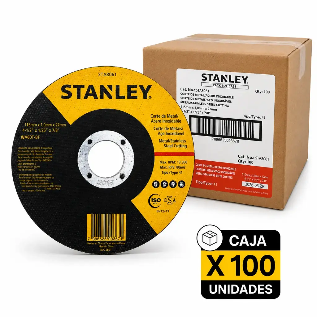 Disco Abrasivo Fino 4.1/2 Stanley
