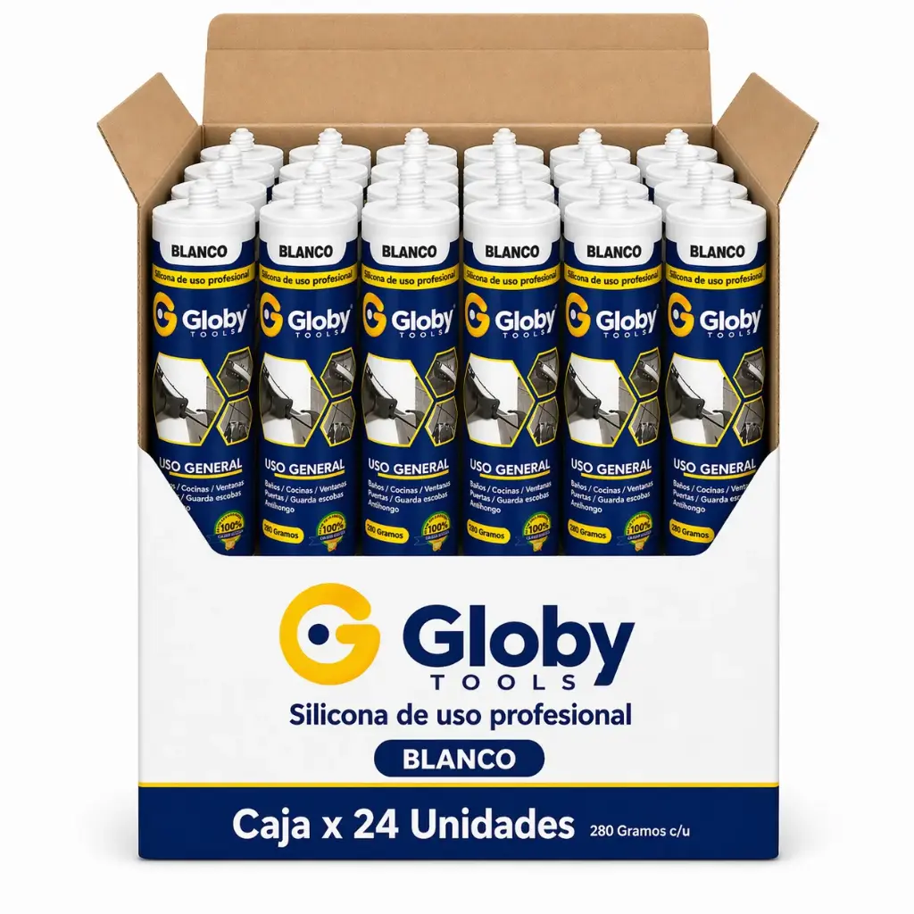 Silicona En Tubo 280g Globy Caja 24u