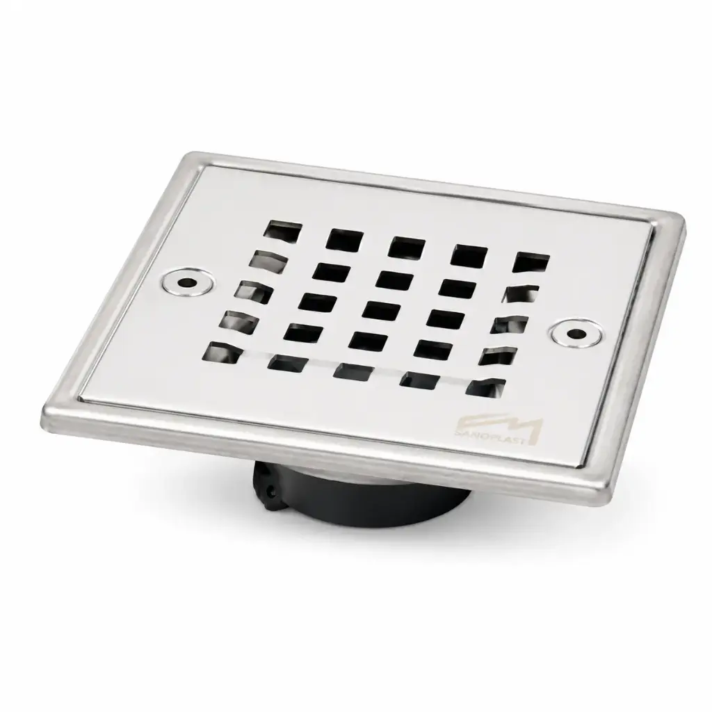 Rejilla Cuadrada 14,5x14,5 Anticucaracha Antiolor Pesada En Acero Inoxidable Hasta 3" Fermetal