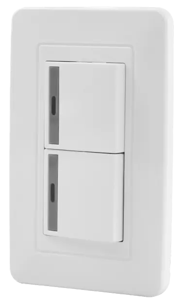 Interruptor Doble Conmutable Mercury Blanco 118z-02
