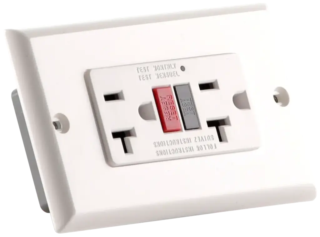 Toma Doble Gfci 20a Mercury Blanco