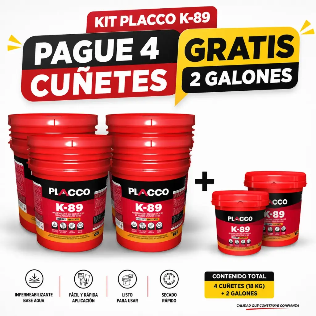 Kit Placco K-89 Pague 4 Cuñ Gratis 2 Gls