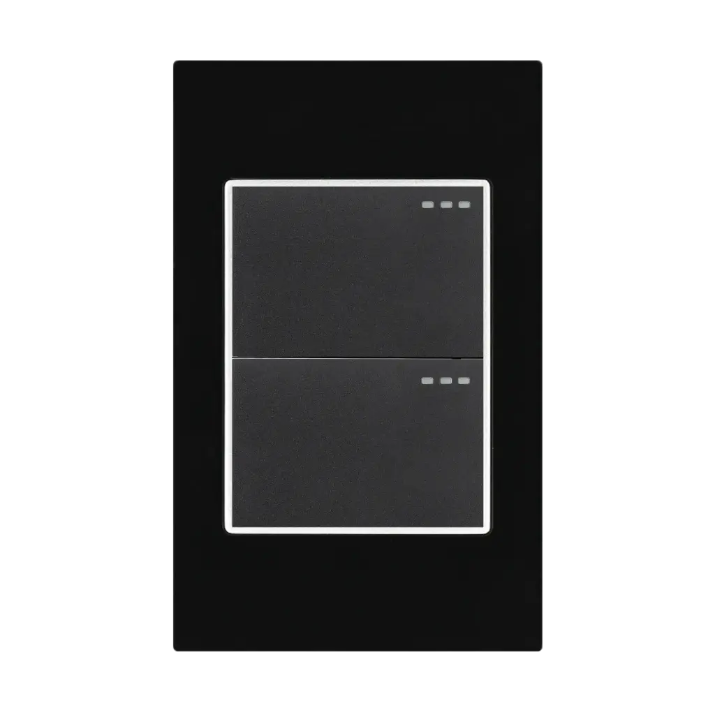 Interruptor Doble Conmutable Black Mirror Mercury 