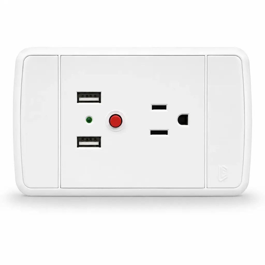 Toma + 2 Usb Futura Duke Energy