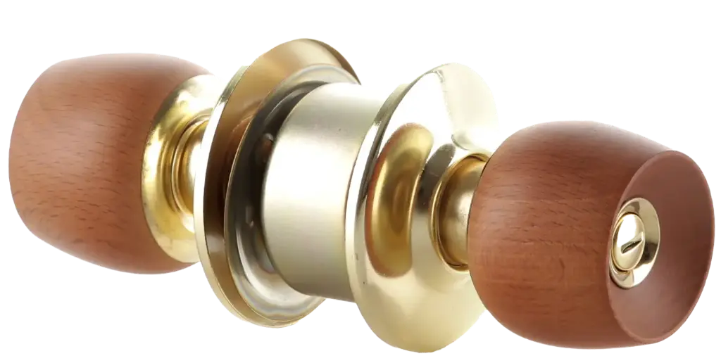 Cerradura Chapa Baño Pomo Madera Security Cilindro En Bronce Mercury
