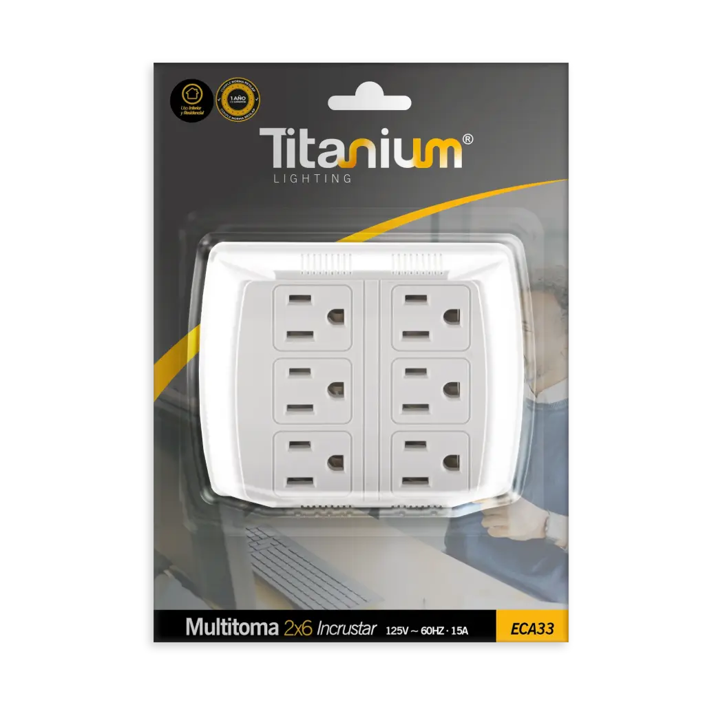 Multitoma Titanium 2x6 Incrustar