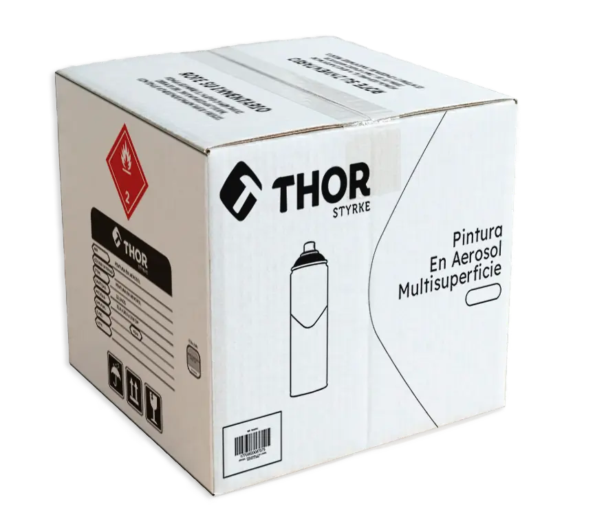Pintura Aerosol Anticorrosivo Color Gris 189 X 400ml Thor Caja 12u