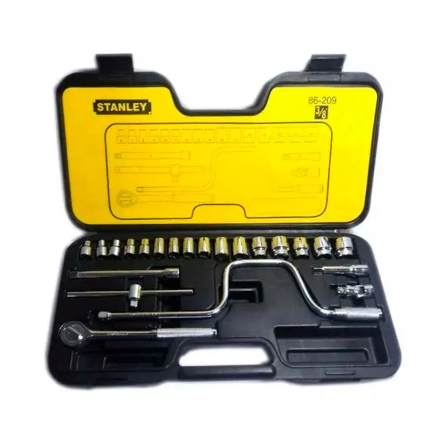 Juego de Dados Métrico 6Pts Mando 3/8" 23 Piezas Stanley 86-209