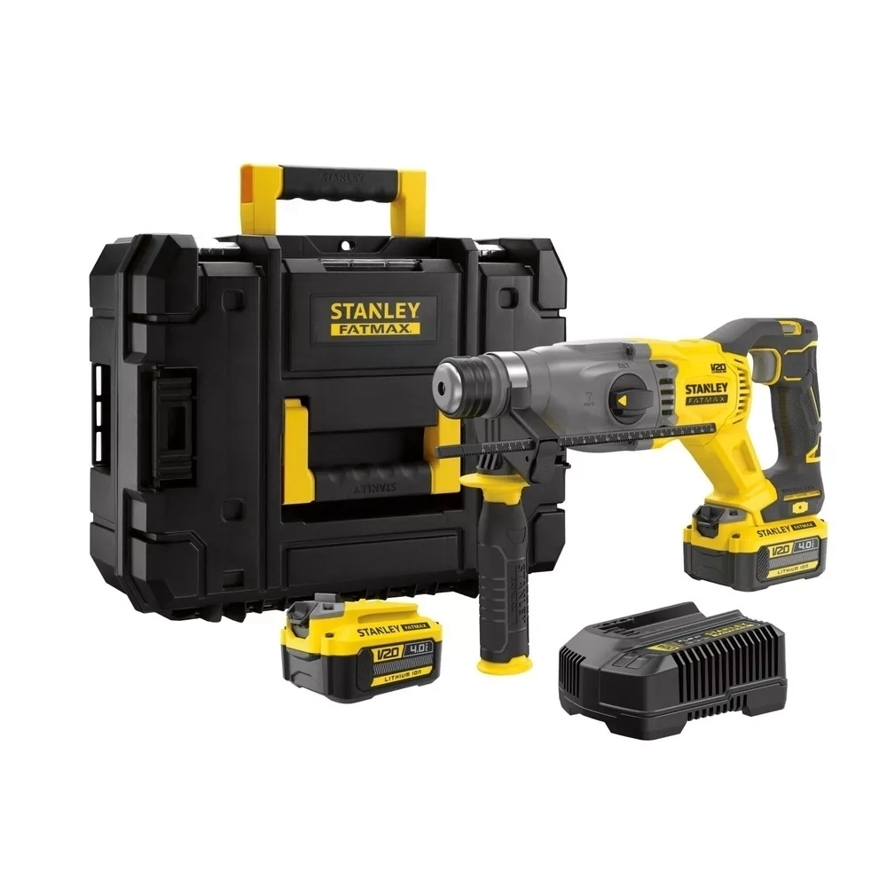 Rotomartillo Inalámbrico SDS Plus 20v + 2 Baterias + Cargador Stanley