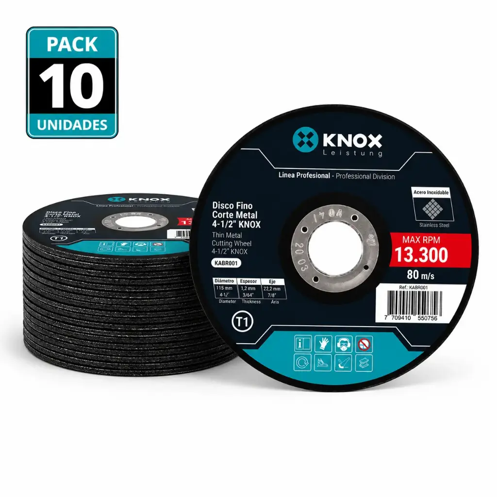 Disco Fino Corte Metal-Inox 7/8x4.1/2" Knox