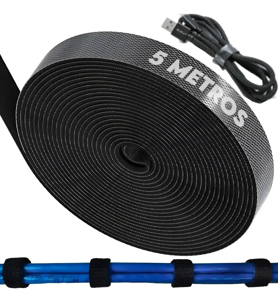 Organizador de Cable x 5mts Velcro