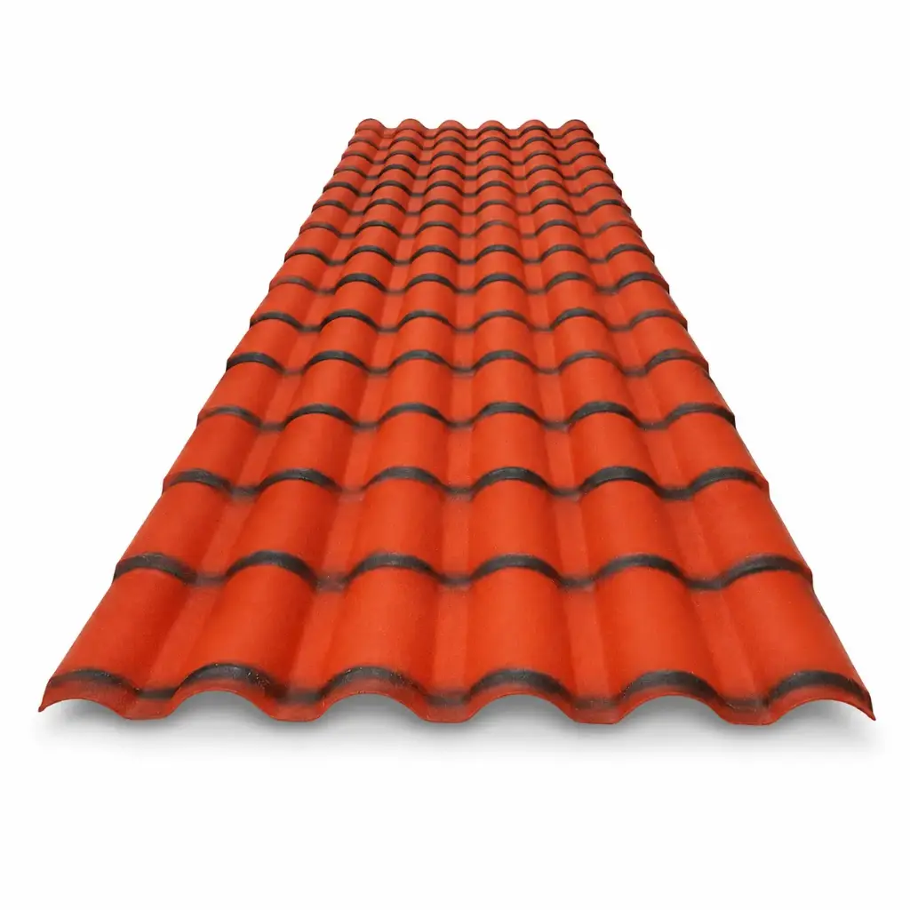 Teja Upvc 2.3mm Termoacústica 1,05 x 5,90m Naranja Castellana