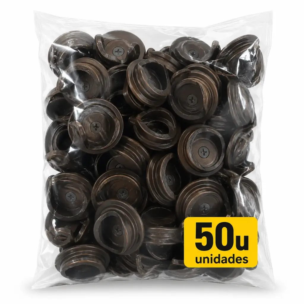 Plafon Cortinero Abierto Cafe Pack 50u