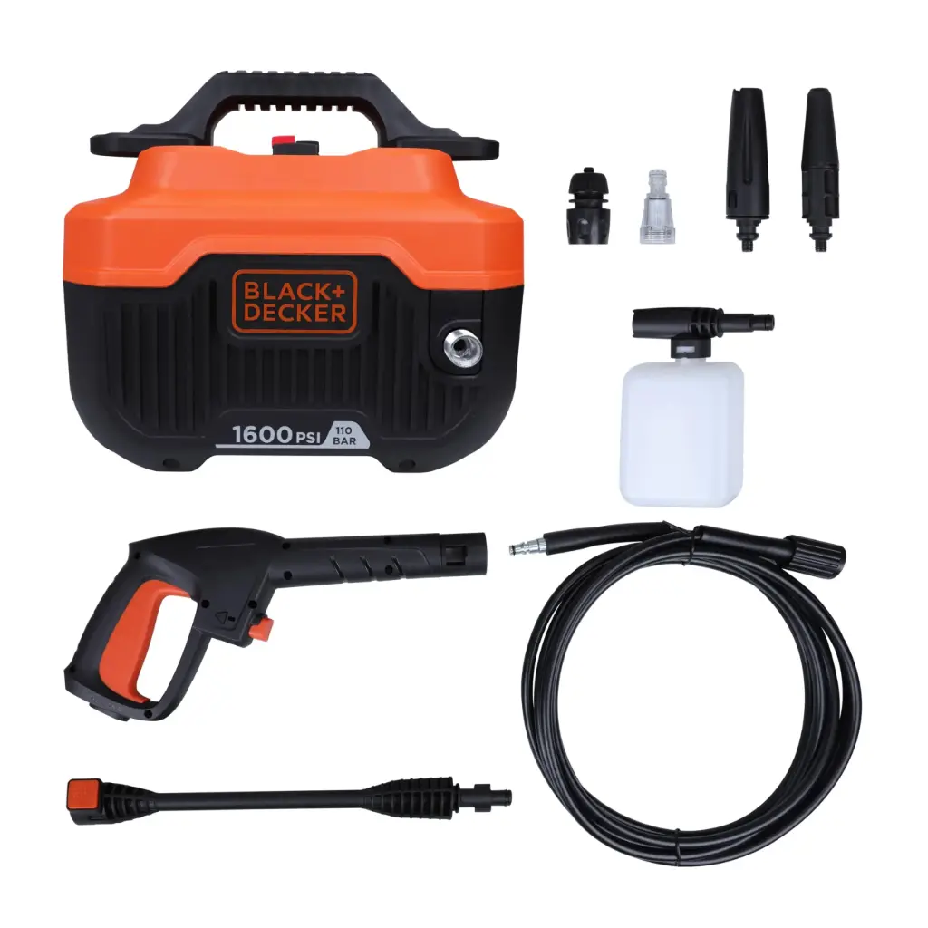 Hidrolavadora Black+Decker Horizontal 1300w 1600 Psi