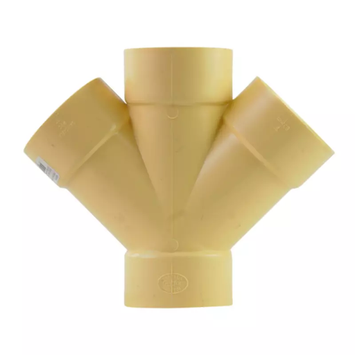 Yee doble reducida sanitario PVC