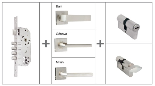 [0006634] Combo Cerradura Embutir Manija con Roseta Yale
