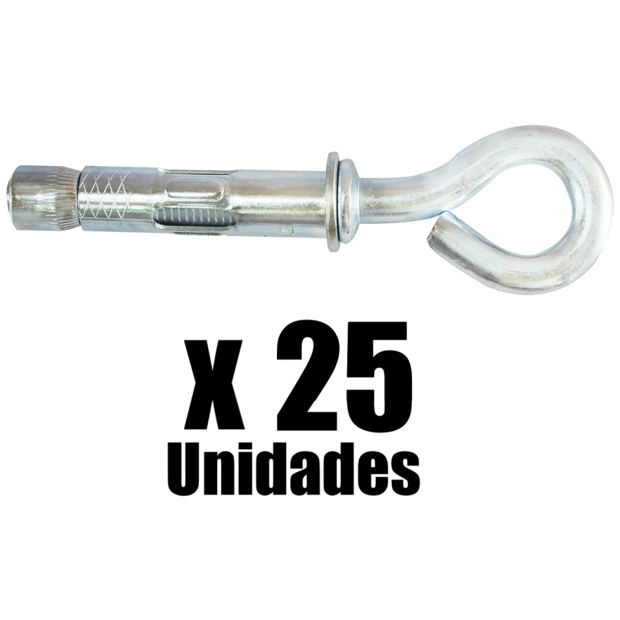 Chazo Anclaje Metalico Cerrado CA Mejia x 25u