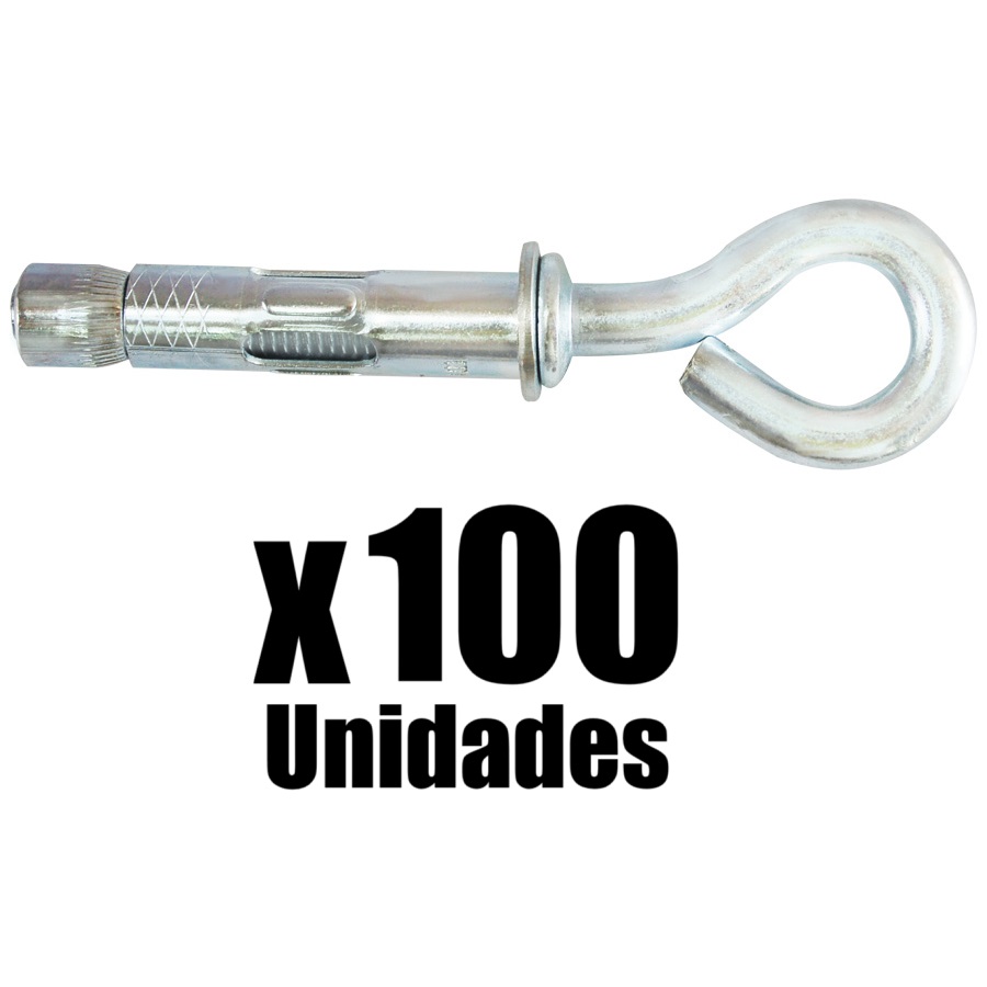 Chazo  Anclaje Metalico Cerrado CA Mejia x 100u