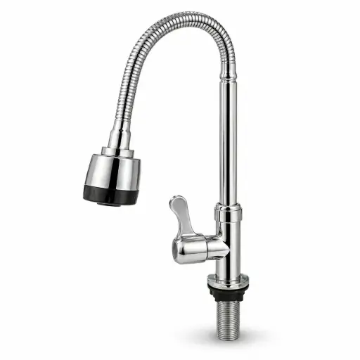 [TTA76] Llave Lavaplatos Móvil Mesa Flexible Cromada Titanium