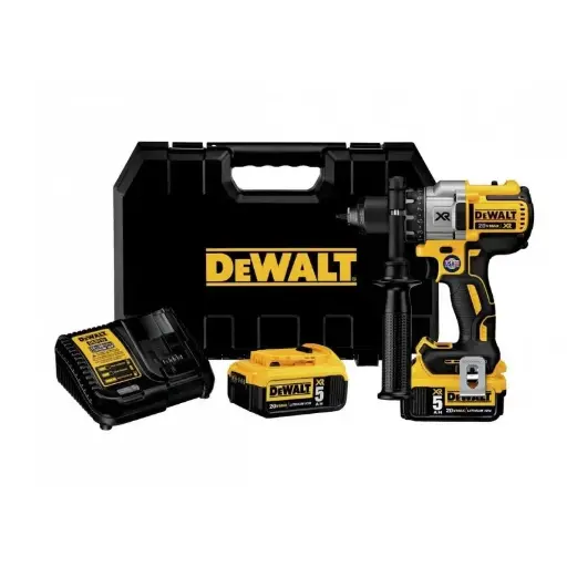 Taladro inalámbrico rotación XR 20v 1/2 + 2 baterías XR Max y cargador Dewalt