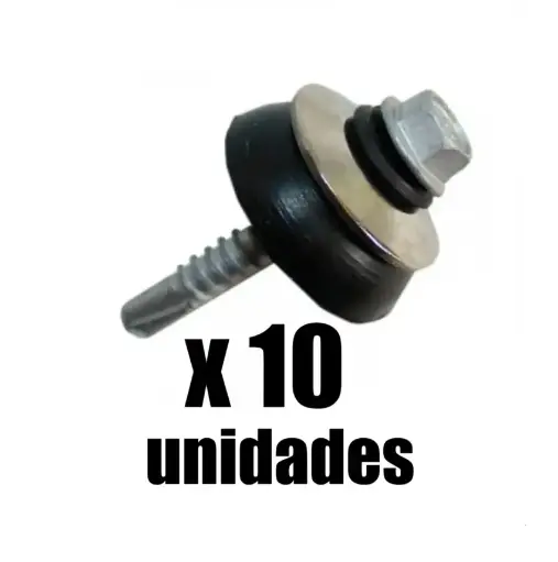 Tornillo Cubierta #14 Capuchón x 10 Und