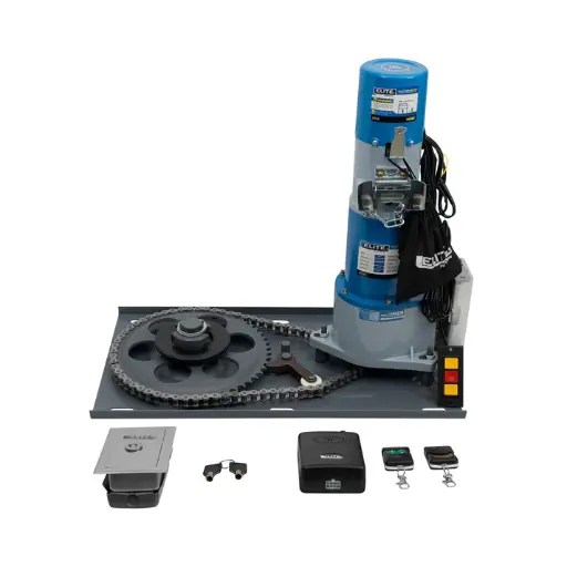 [AUELKME424DC] Motor enrollable 400kg 110v + 2 controles y pulsador Elite