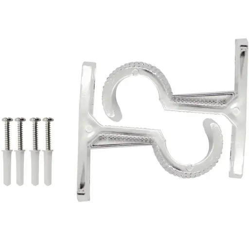 Soporte Cortinero Muro Cromado CT Ado x 2u