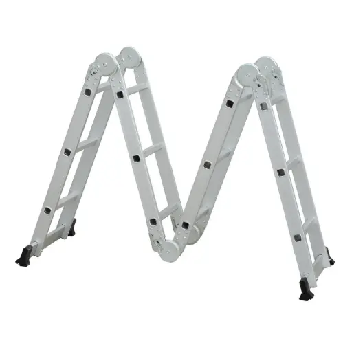 [901112] Escalera 3.55m 12 Pasos Multipropósito 150K Bauker