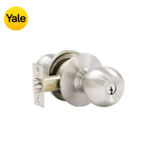 Cerradura Pomo Carolina Cromado Inox Yale