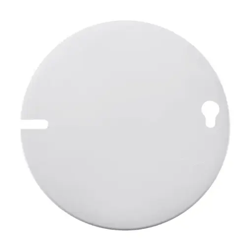 [T1206-0023] Tapa Plastica Redonda Blanca ST Induma