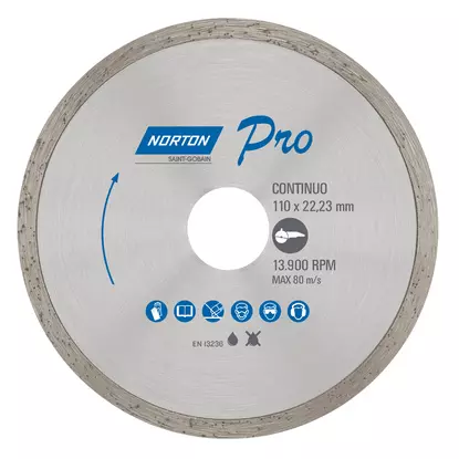 Disco Diamantado Continuo Norton Pro