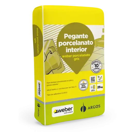 [P-80000] Pego Porcelanato Gris x 25kg Weber 
