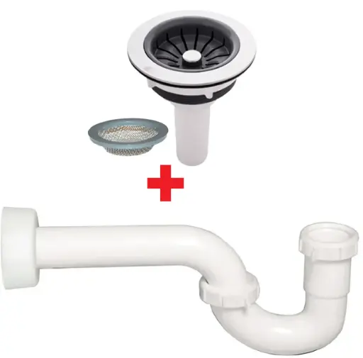 [LP-1976-211] Kit Para Conjunto Lavaplatos Gricol Sifon + Canastilla