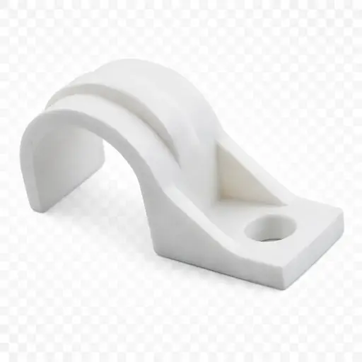 Grapa Tubo Plastica Blanca Induma
