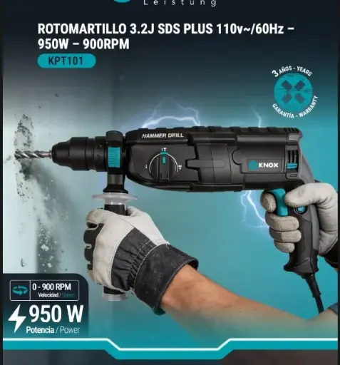 [KPT101] Rotomartillo SDS Plus 950w Knox