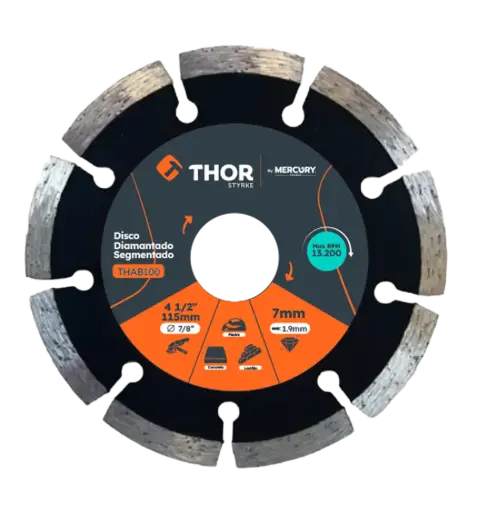 Disco Diamantado Segmentado Thor