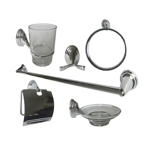 [ACC-07] Juego Accesorios Metal Cromado Isis Fermetal