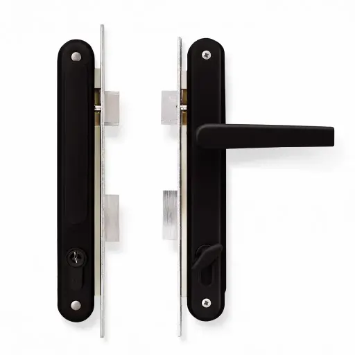 Cerradura Embutir Manija E25 Clásica Negro Yale