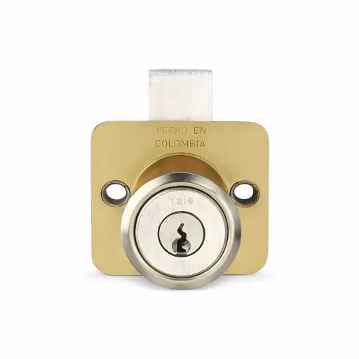 [0005014] Cerradura Mueble 2044 Corta Niquel Brillante Yale Blister