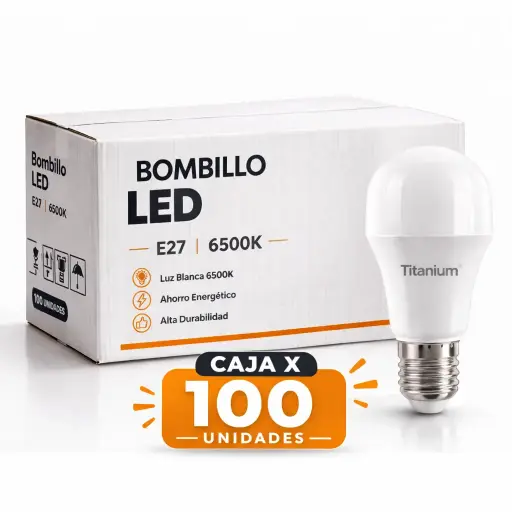Bombillo Led Titanium Caja 100u