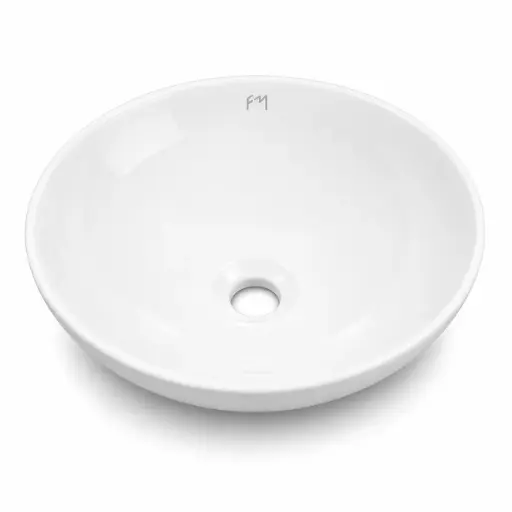 [LAV-01] Lavamanos Redondo Sobreponer 38x13cm Fermetal