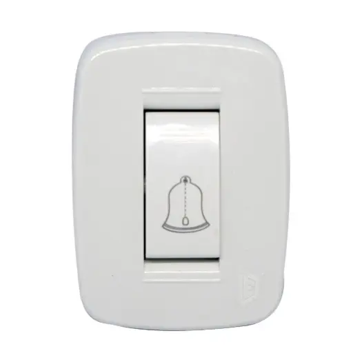 [13858 - LY00006] Pulsador Timbre SobrePoner Blanco Duke Energy