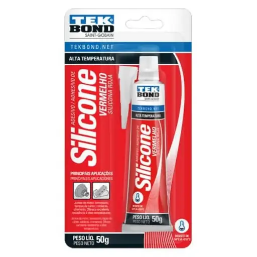 Silicona Acética Alta Temperatura 50g Tekbond