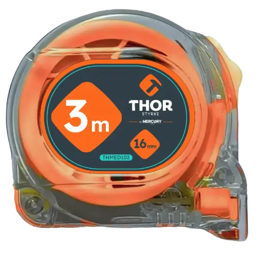 Flexometro Transparente Doble Medida Punta Thor
