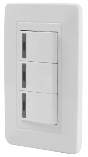 [ETI10] Interruptor Triple Conmutable Mercury Blanco 118z-03